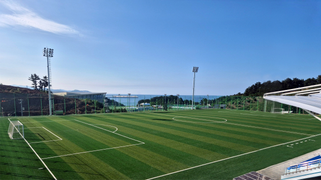 맨체스터시티FC 유소년 프로그램 운영 축구장으로 사용될 삼척생활문화체육공원 전경. 사진 제공=삼척시