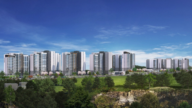 위파크 제주 1단지 투시도. 사진 제공=호반건설