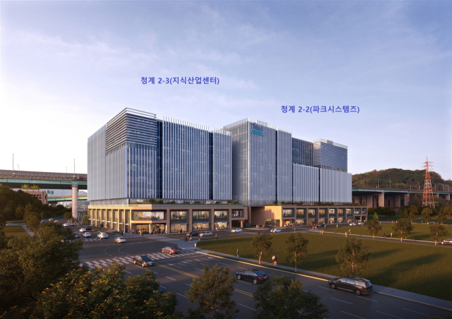 청계2지구 기업유치 조감도. 이미지 제공 = 의왕시