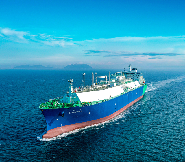 한화오션이 건조한 200번째 LNG 운반선. 사진 제공=한화오션