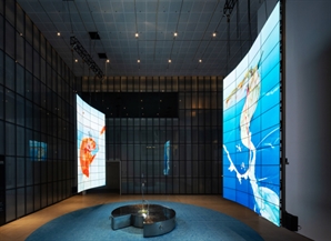 OLED 88대에 펼쳐진 미디어아트…LG전자, 국립현대미술관과 콜라보