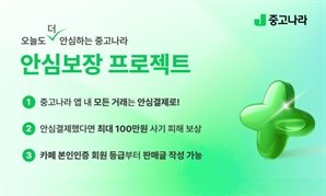 "중고 사기 피해 막는다"… 중고나라, 안심보장 프로젝트 가동