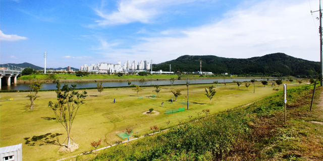 다사세천파크골프장 전경. 달성군 제공