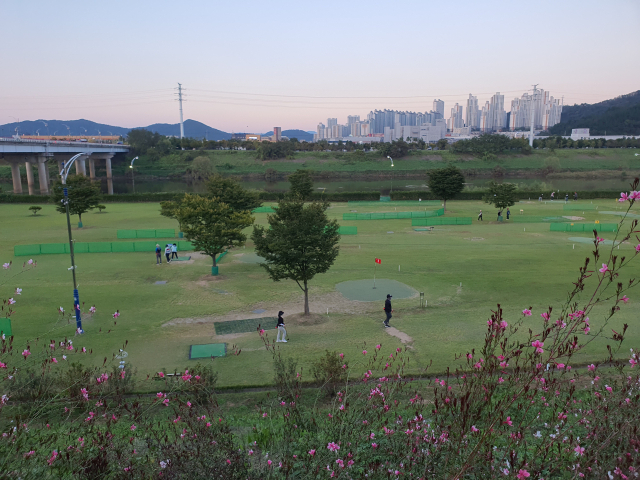 다사세천파크골프장 전경. 달성군 제공