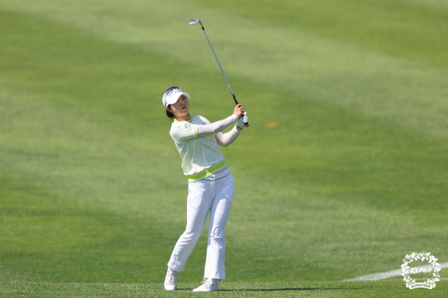 이글을 잡고 공동 11위에 오른 고지우. 사진 제공=KLPGA