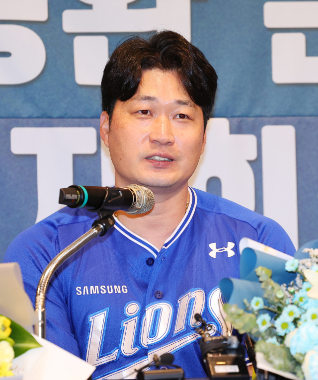 은퇴 기자회견에 나선 오승환. 연합뉴스