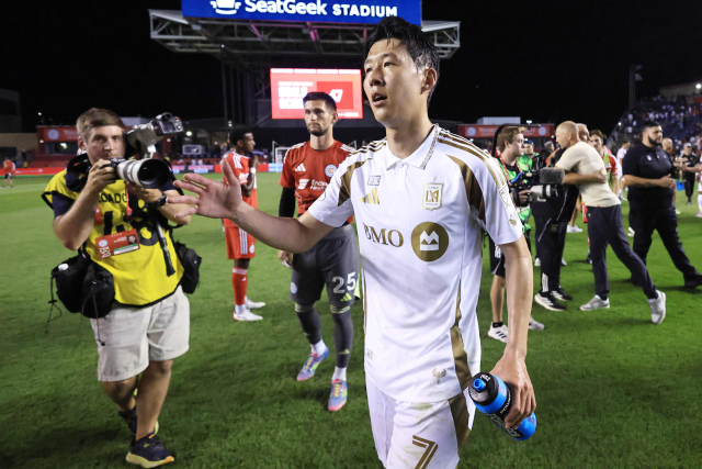 LA FC 데뷔전에서 무승부를 이끈 손흥민. AFP연합뉴스