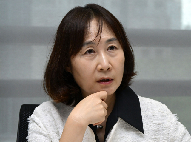 하지원 삼성액티브자산운용 대표가 11일 서울 서초구 삼성액티브자산운용에서 서울경제신문과 인터뷰를 하고 있다. 성형주 기자