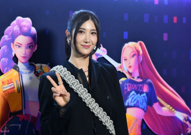 케이팝 데몬 헌터스' 속 걸그룹 헌트릭스의 '루미'를 연기하고 '골든' 등 삽입곡 작곡에도 참여한 가수 겸 작곡가 이재(Ejae). AFP 연합뉴스