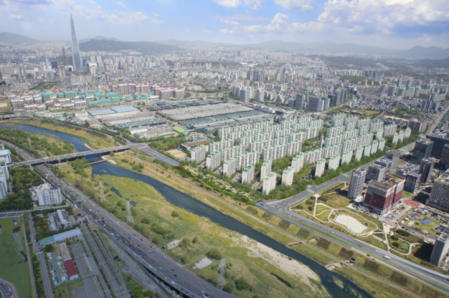 탄천변 동측도로 구조개선사업 완공 후 조감도. 사진 제공=서울시