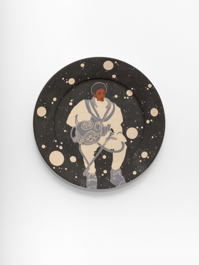 타바레스 스트란의 작품 <Galaxy Defender>(2025) 출처: ⓒ Tavares Strachan, courtesy of the artist, photo by Jonty Wilde