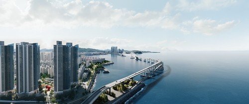 대우건설이 처음으로 리미티드 브랜드를 적용한 부산 수영구 남천동 하이엔드 아파트 ‘써밋 리미티드 남천’ 조감도. 사진 제공=대우건설