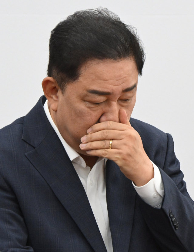 김병기 더불어민주당 원내대표가 7일 서울 여의도 국회에서 열린 정책조정회의에 참석하고 있다. 오승현 기자 2025.08.07
