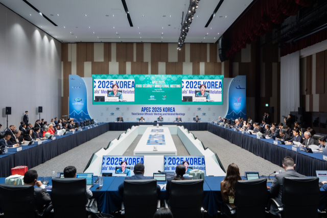 10일 인천 송도에서 열린 2025년 아시아태평양경제협력체(APEC) 식량안보 장관회의 현장. 사진 제공=농림축산식품부