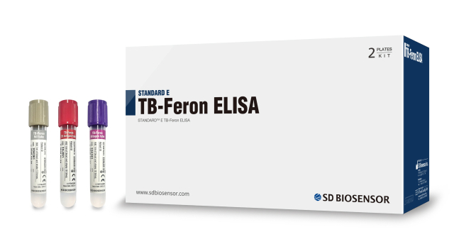 에스디바이오센서의 잠복결핵 진단 제품 '스탠다드 이 티비페론 엘라이자'(STANDARD E TB-Feron ELISA). 사진 제공=에스디바이오센서