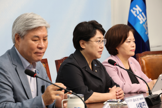 20일 서울 여의도 국회에서 열린 조국혁신당 '끝까지 간다' 특별위원회 회의에서 김선민 대표 권한대행이 발언하고 있다. 연합뉴스