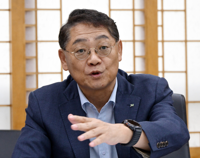 황상하 SH 사장이 서울 강남구 개포동 SH에서 “앞으로 공공 디벨로퍼의 역할을 강화할 것”이라고 말하고 있다. 성형주 기자
