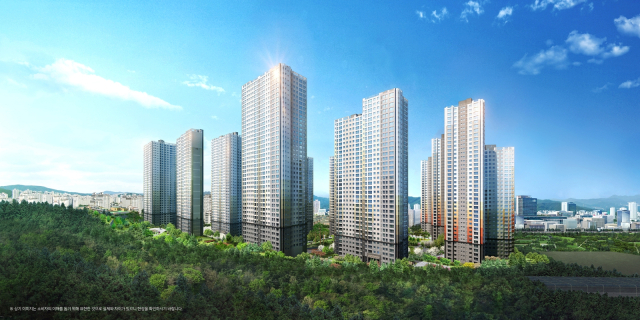 경기도 용인 ‘힐스테이트 용인포레’ 투시도. 사진 제공=현대엔지니어링