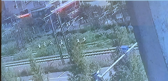청도 열차사고 직전 작업자 이동 모습 담긴 CCTV. 연합뉴스
