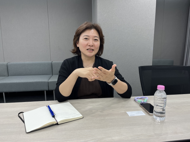 정보라 스틱벤처스 상무가 21일 서울경제신문과 인터뷰하고 있다. 사진=박효정 기자