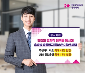흥국화재, 후측방 충돌방지장치 특약 출시…8% 추가 할인