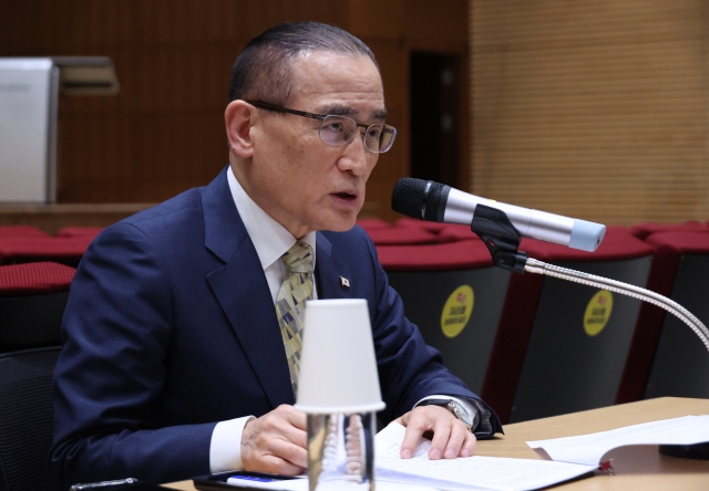 위성락 국가안보실장이 22일 서울 용산 대통령실에서 한미, 한일 정상회담 등 현안 관련 기자간담회를 하고 있다. 2025.8.22. 연합뉴스