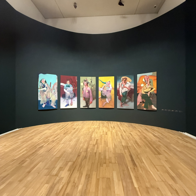 경주솔거미술관에 전시 중인 죠셉 초이 작가의 작품. 김도연 기자