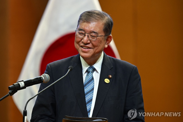 이시바 일본 총리. 연합뉴스