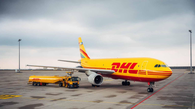 유럽 최대 배송 업체인 독일 DHL의 항공기/DHL