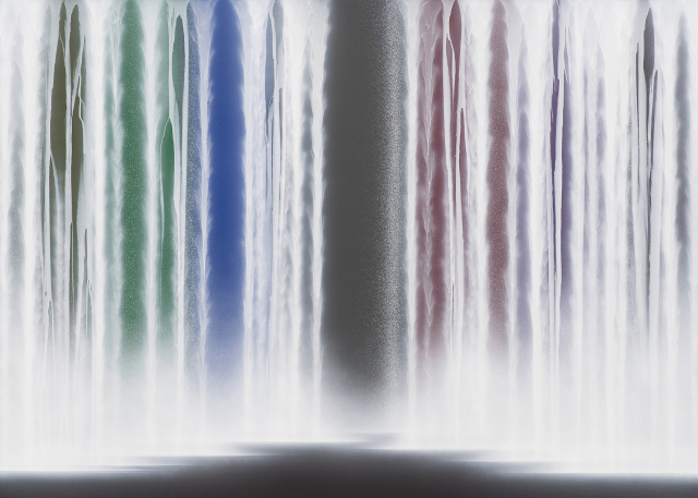 히로시 센주, Waterfall on Colors(2023), 162x227/제공=순다람 타고르 갤러리, 키아프서