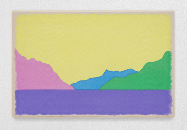 우고 론디노네, zweiteraugustzweitausendfunfundzwanzig(2025), 캔버스에 수채화, 48.2 x 73.6 cm ⓒ Ugo Rondinone, 작가 및 글래드스톤 갤러리 제공