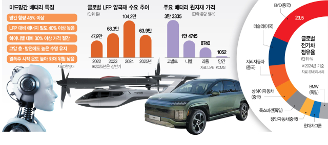 [단독]현대차, 미드망간 배터리 소재 기술 검토