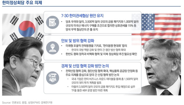한미 정상회담 주요 의제. 사진제공=삼정KPMG