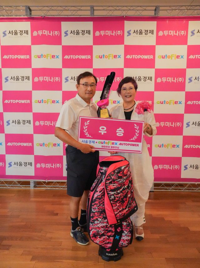 2언더파를 쳐 남자부 메달리스트에 오른 구영모씨.