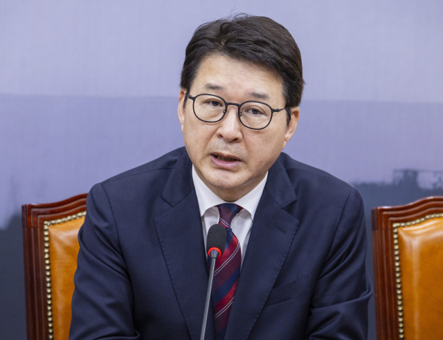 신동욱 국민의힘 최고위원이 27일 국회에서 열린 최고위원회의에서 발언하고 있다. 연합뉴스