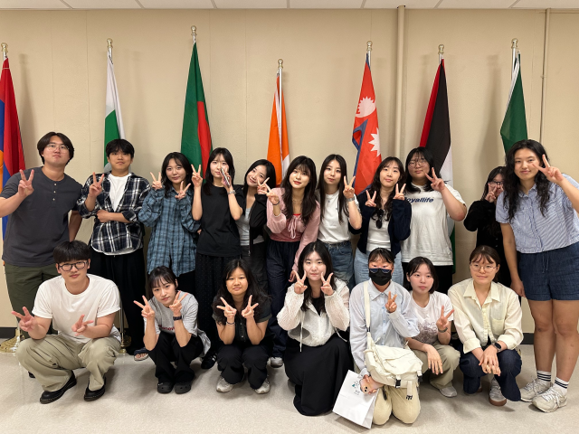 지난 8월 미국 머레이 주립대학교에 파견된 대구대 학생들. 사진제공=대구대