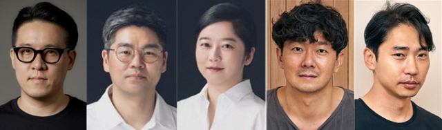 왼쪽부터 김선형, 이창규, 강정윤, 홍진표, 정이삭 건축가. 사진 제공=문체부