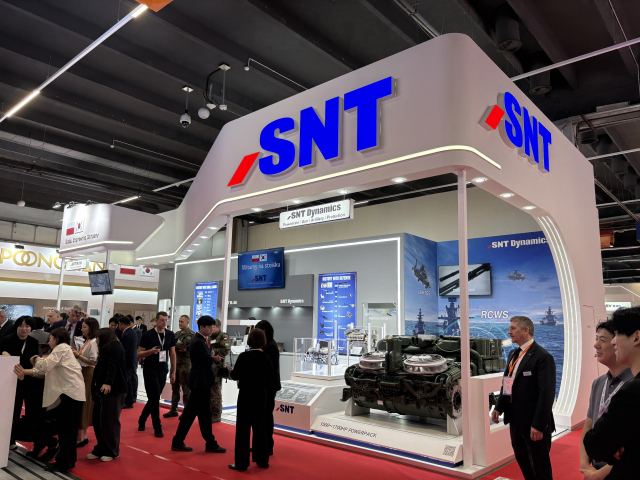 MSPO 2025 SNT모티브 부스. 사진 제공=SNT모티브