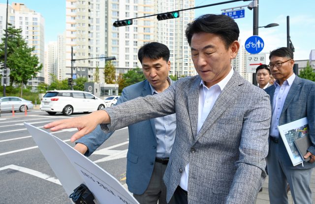 민락톨게이트 우회도로 건설 현장. 사진 제공=의정부시