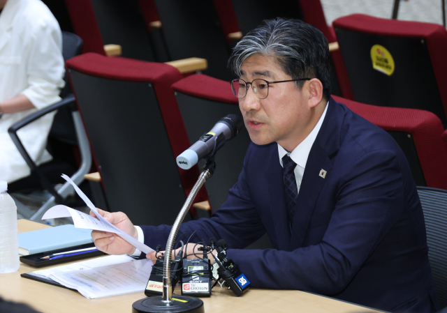 류덕현 재정기획보좌관이 4일 용산 대통령실에서 기자간담회를 하고 있다. 연합뉴스