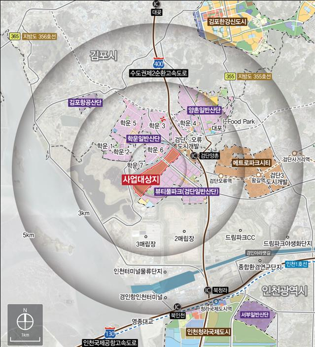 검단2일반산단 위치도. 자료제공=인천도시공사