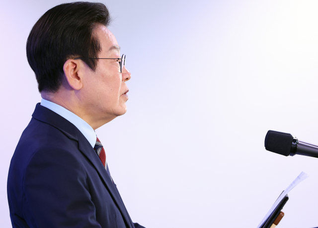이재명 대통령이 8일 서울 중구 서울스퀘어에서 열린 국가인공지능(AI)전략위원회 출범식에서 발언하고 있다. 연합뉴스