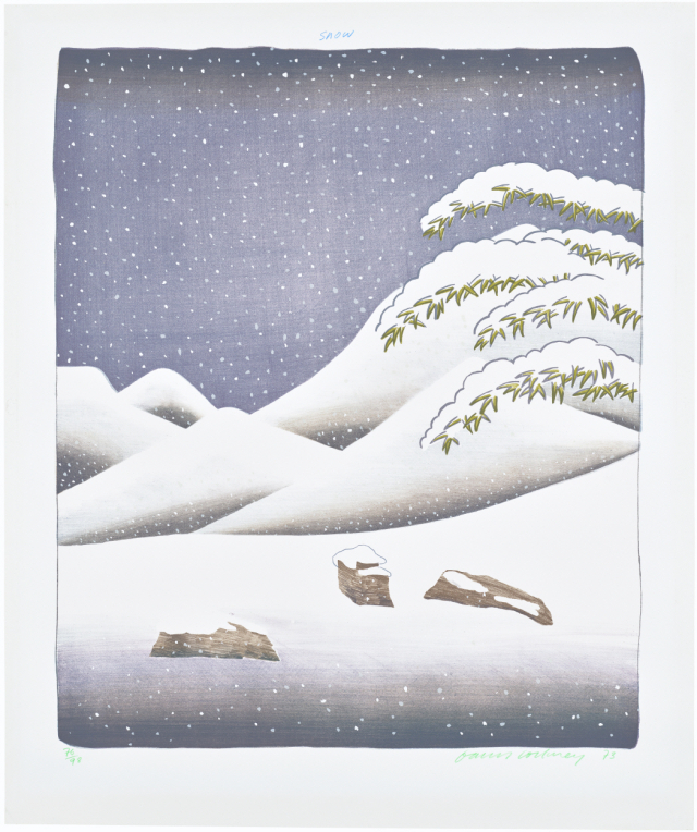 데이비드 호크니, Snow, from Weather Series, 1973
