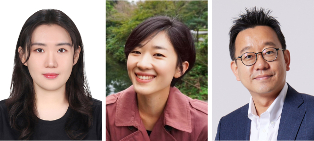 신장의 연결 구조와 세포 기능을 재현한 인공 미니 신장(신장 오가노이드)을 개발한 연구진. 왼쪽부터 임현지 UNIST 연구원(제1저자), 박태은 UNIST 교수, 김동성 POSTECH 교수. 사진제공=UNIST