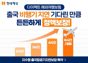 현대해상, “티켓만 있으면 항공기 지연 시 10만원 보상”