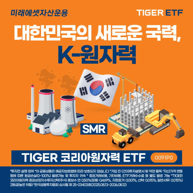 상장 한 달도 안돼 '대박'…미래에셋 韓 원자력 ETF 순자산 1000억 돌파