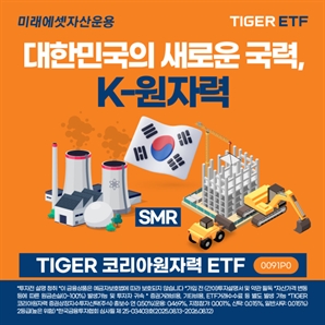 상장 한 달도 안돼 '대박'…미래에셋 韓 원자력 ETF 순자산 1000억 돌파