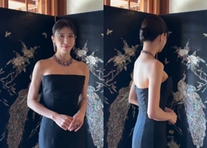 하지원, 보석보다 더 빛나는 완벽한 미모…우아한 드레스 자태 '눈길'