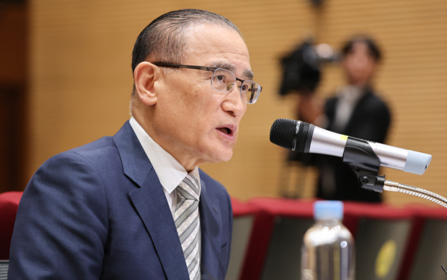 (서울=뉴스1) 허경 기자 = 위성락 국가안보실장이 19일 서울 용산 대통령실 청사에서 열린 대통령 UN총회 순방일정 관련 기자간담회에서 발언하고 있다. 2025.9.19/뉴스1