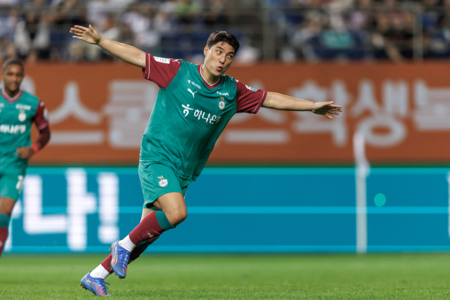 프로축구 대전하나시티즌의 공격수 주민규. 사진 제공=한국프로축구연맹